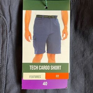 Dark Blue Orvis Tech Voyager Cargo Shorts, size 40